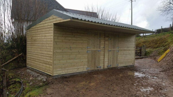 20' x 10' Double Stable to house horses during the winter months.