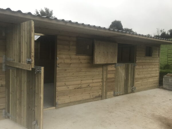 24' x 12' Double Stable manufactured in our workshop in Cornwall