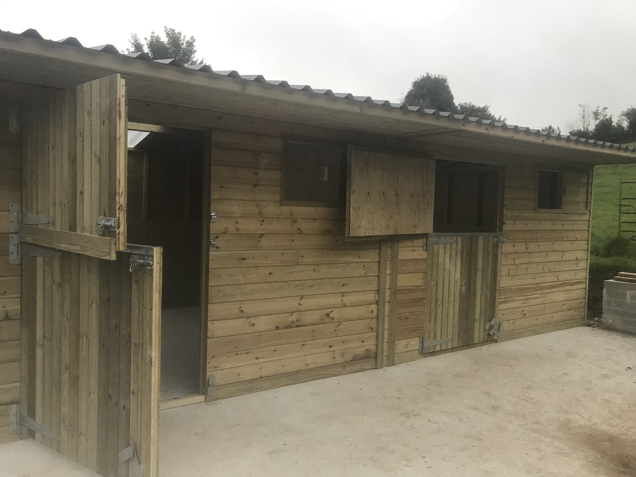 IMG_0201.jpg 24' x 12' Double Stable manufactured in our workshop in Cornwall