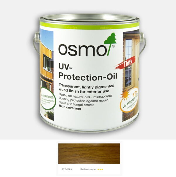 0.75L UV Protection Oil Oak Satin with film protection